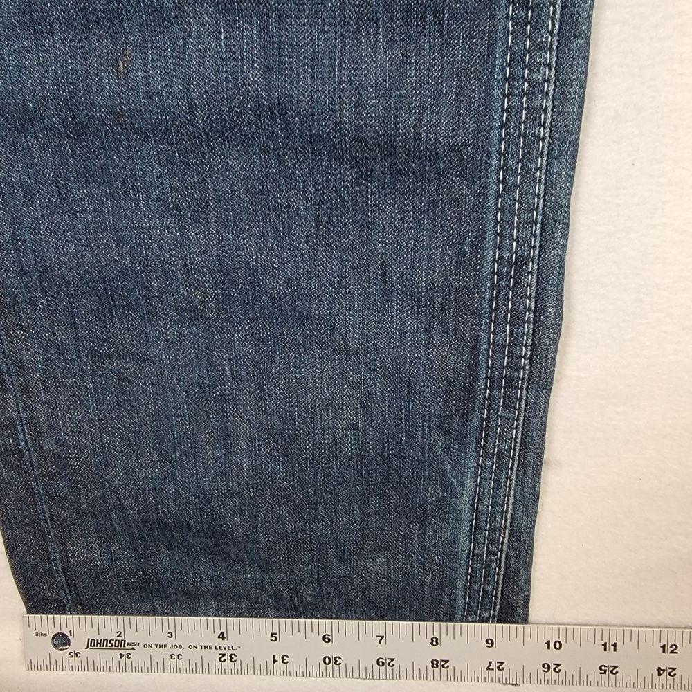 True Religion Men's‎ Ricky Jeans Sz 34 Blue Made in USA Relaxed Straight Y2K - Picture 9 of 13